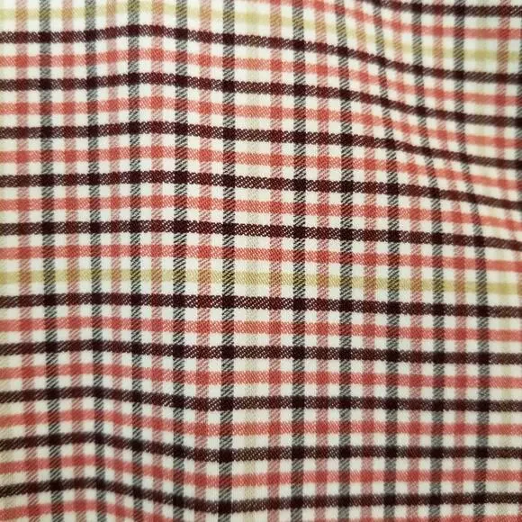 Lane Bryant Signature Fit Ankle 4 Season Women's Plaid Check Pants Rusty Red 26 - Picture 9 of 11